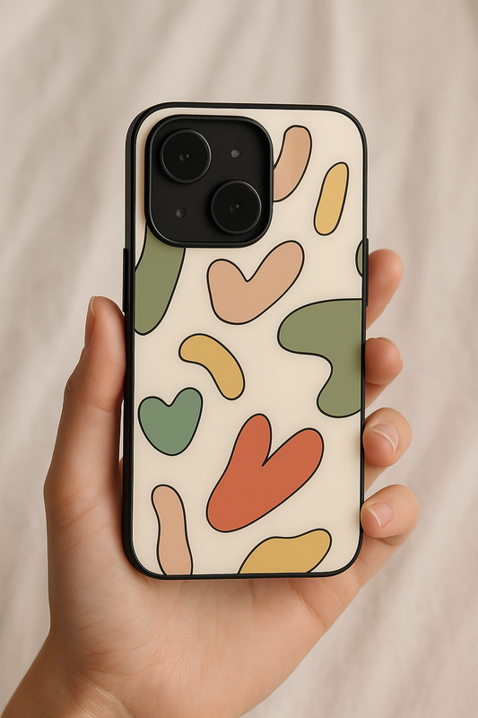 Color Lover Premium Glass Back Cover For iPhone 11,12,13,14,15,16 Models