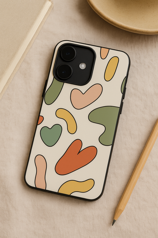 Color Lover Premium Glass Back Cover For iPhone 11,12,13,14,15,16 Models
