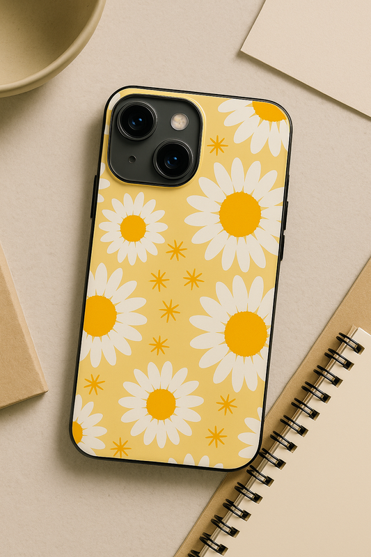 Golden Glow Premium Glass Back Cover For iPhone 11,12,13,14,15,16,17 Models