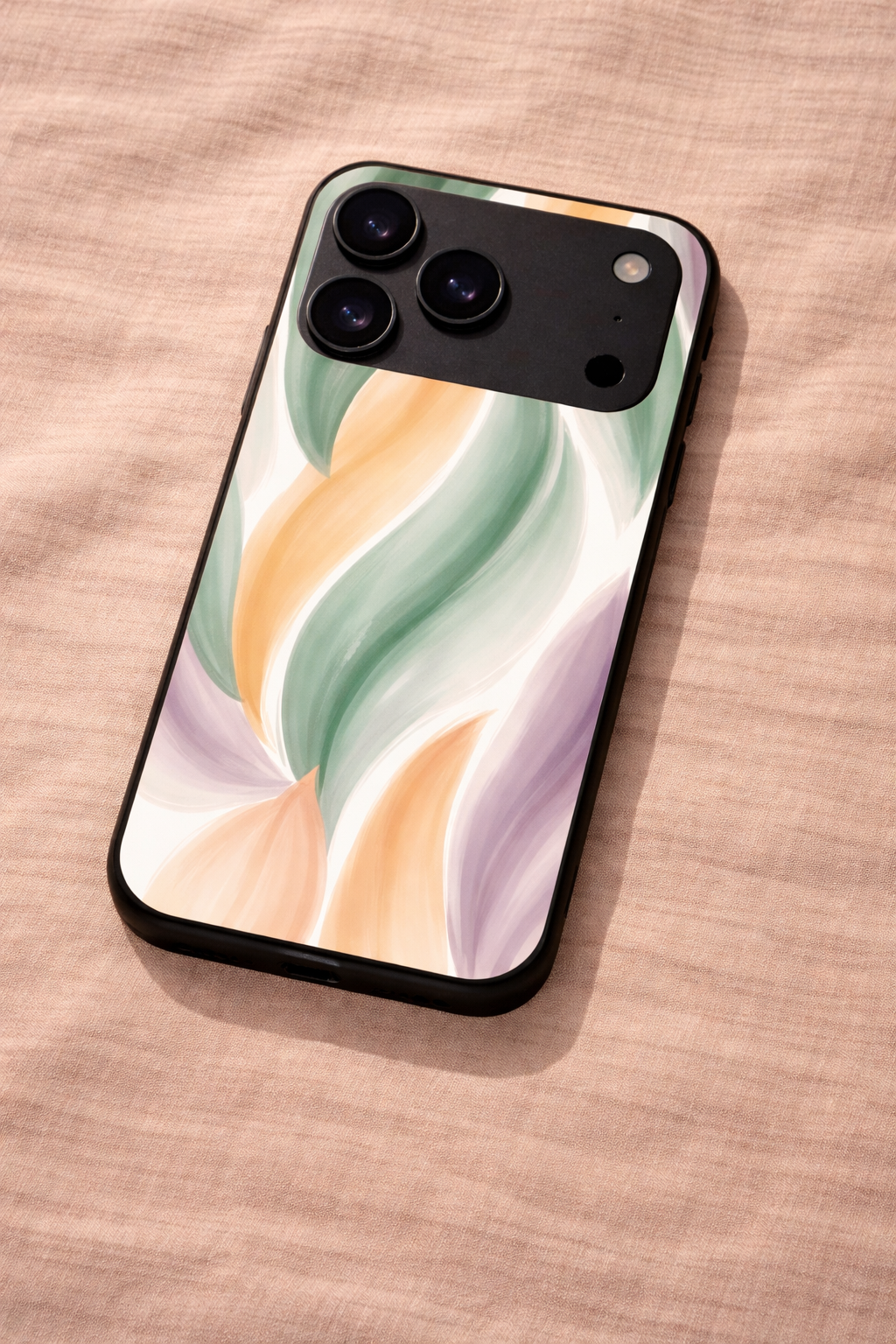 Artistic Touch Premium Glass Back Cover For iPhone 11,12,13,14,15,16,17 Models