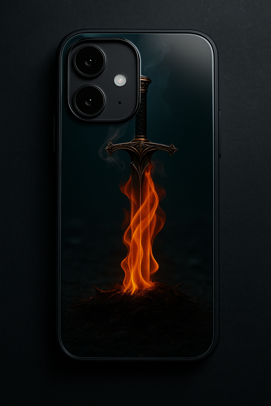 Flameborne Premium Glass Back Cover For iPhone 11,12,13,14,15,16 Models