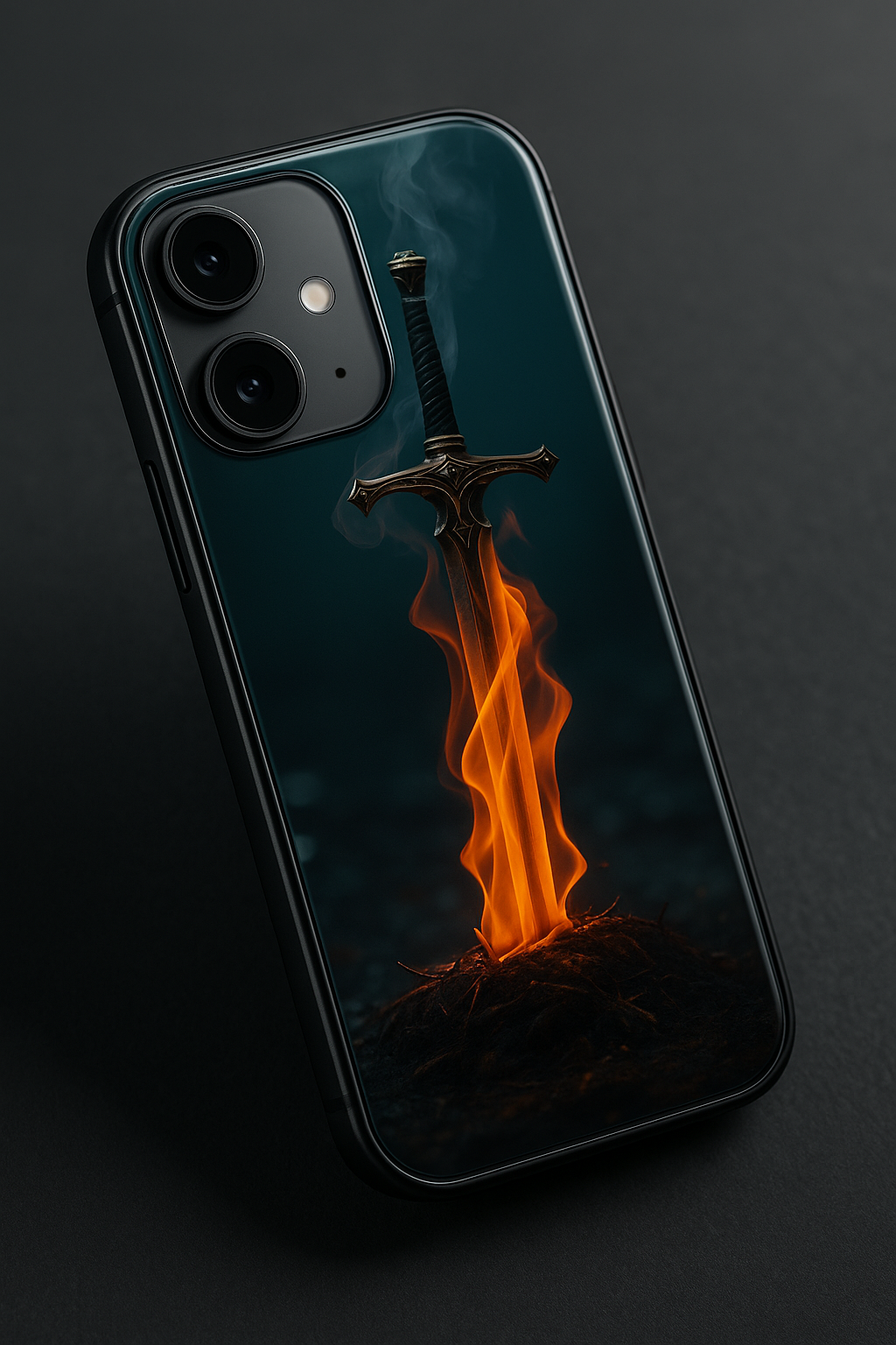 Flameborne Premium Glass Back Cover For iPhone 11,12,13,14,15,16 Models