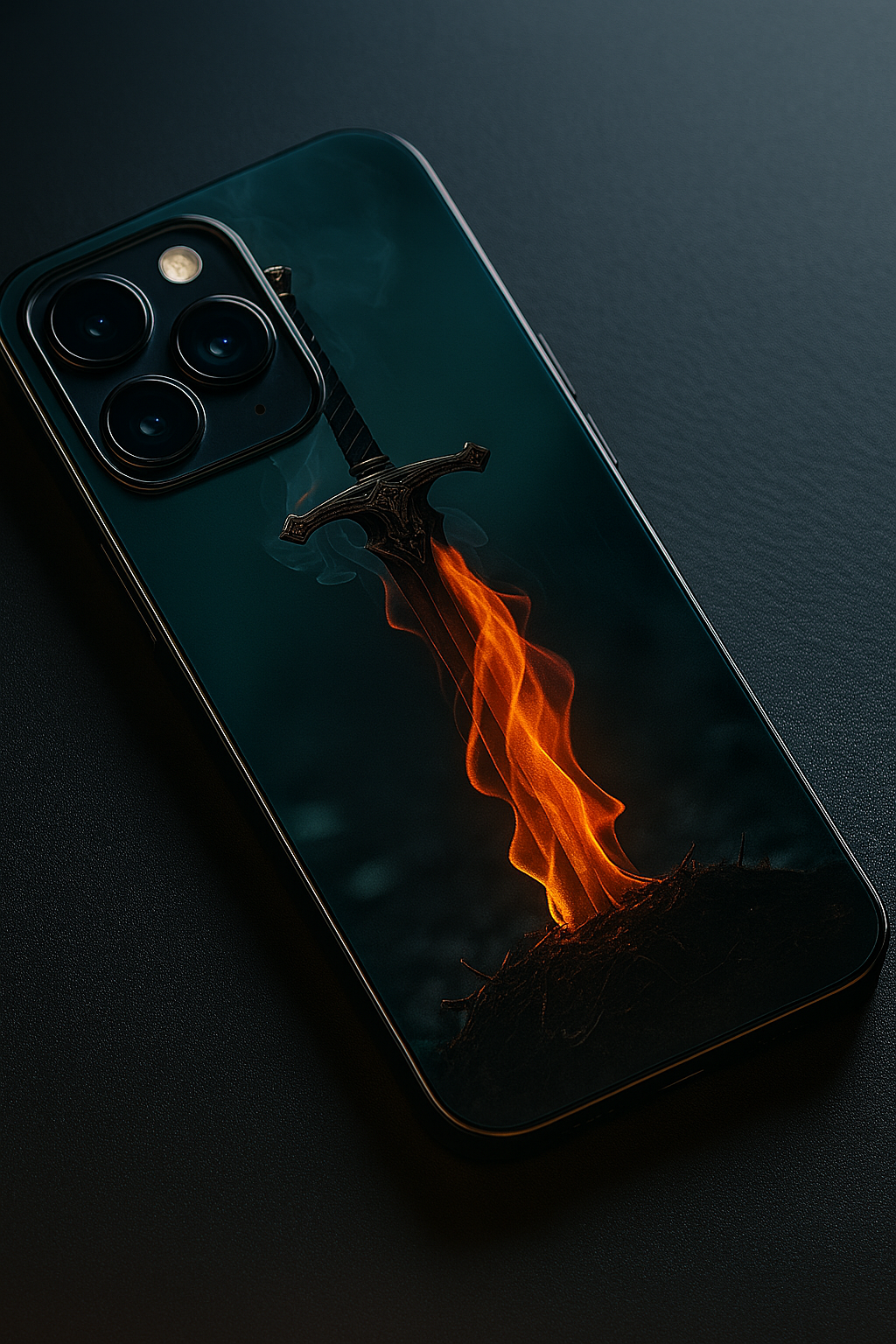 Flameborne Premium Glass Back Cover For iPhone 11,12,13,14,15,16 Models
