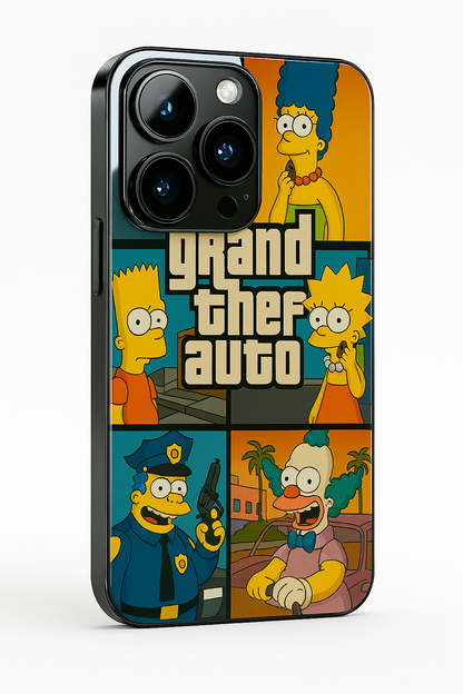 Springfield Auto Premium Glass Back Cover For iPhone 11,12,13,14,15,16 Models