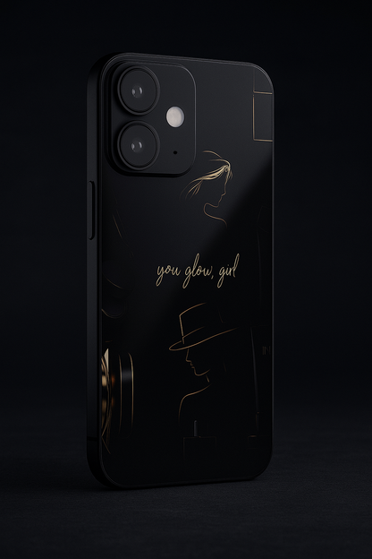Glow & Grace Premium Glass Back Cover For iPhone 11,12,13,14,15,16 Models