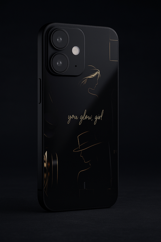 Glow & Grace Premium Glass Back Cover For iPhone 11,12,13,14,15,16 Models