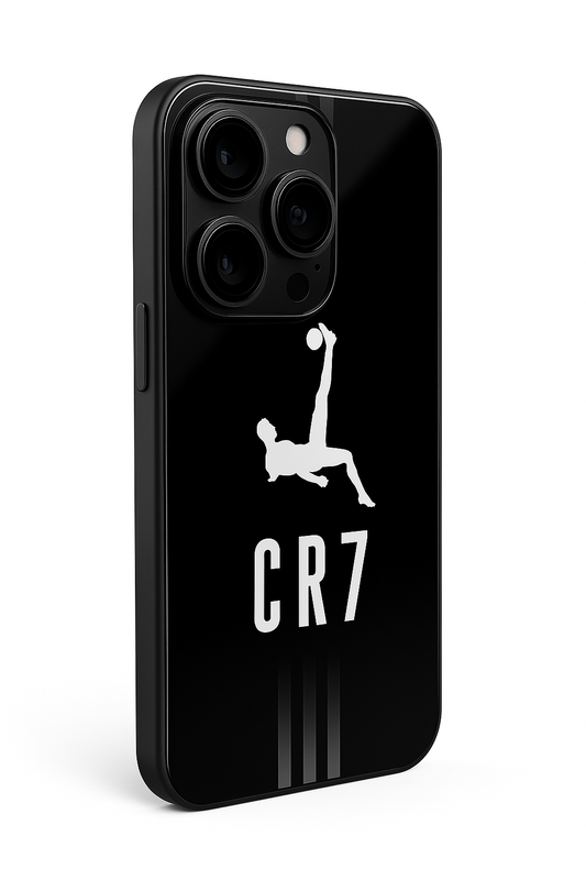 CR7 Legacy  Premium Glass Back Cover For iPhone 11,12,13,14,15,16 Models