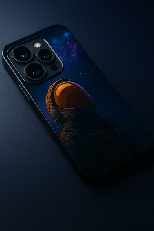 Stellar Void Premium Glass Back Cover For iPhone 11,12,13,14,15,16 Models