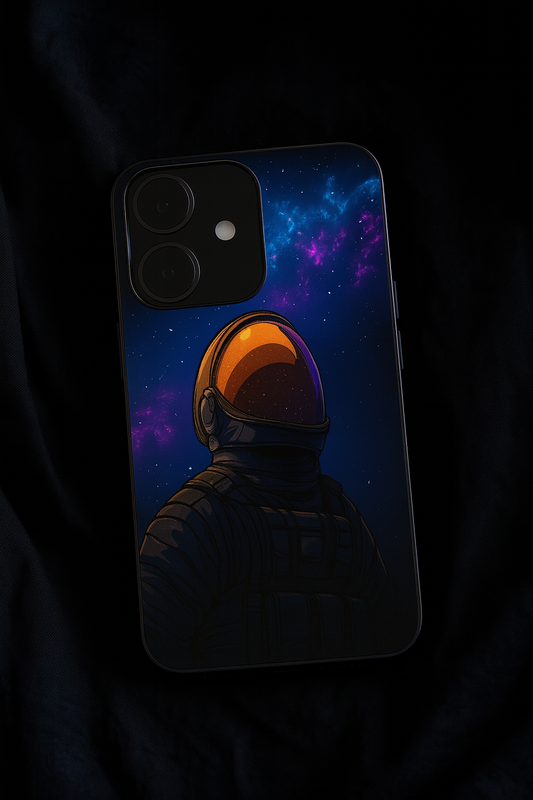 Stellar Void Premium Glass Back Cover For iPhone 11,12,13,14,15,16 Models
