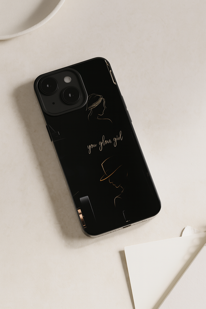 Glow & Grace Premium Glass Back Cover For iPhone 11,12,13,14,15,16 Models