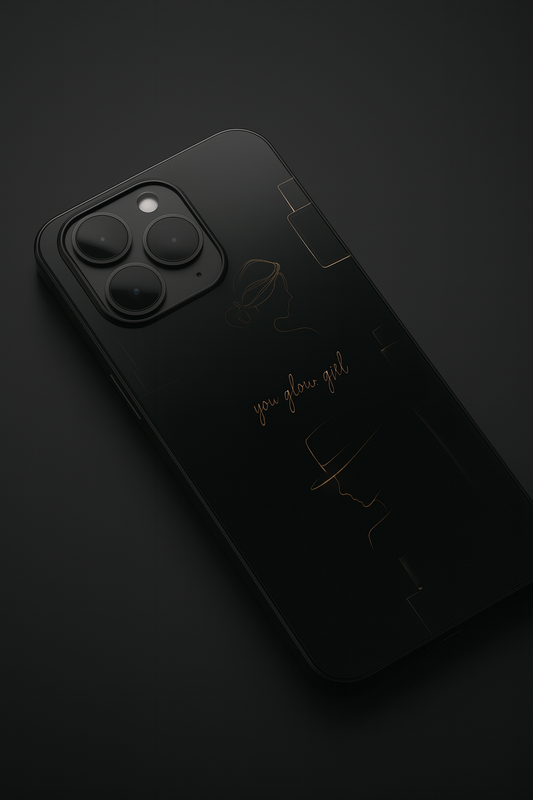 Glow & Grace Premium Glass Back Cover For iPhone 11,12,13,14,15,16 Models