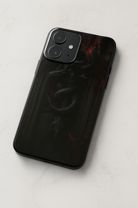 Drakonis Premium Glass Back Cover For iPhone 11,12,13,14,15,16 Models