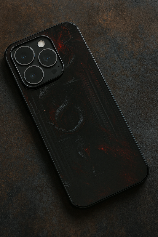 Drakonis Premium Glass Back Cover For iPhone 11,12,13,14,15,16 Models