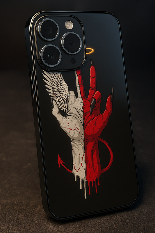 Duality Premium Glass Back Cover For iPhone 11,12,13,14,15,16 Models