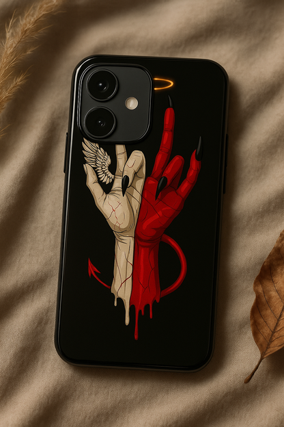 Duality Premium Glass Back Cover For iPhone 11,12,13,14,15,16 Models