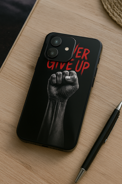 Iron Will Premium Glass Back Cover For iPhone 11,12,13,14,15,16 Models