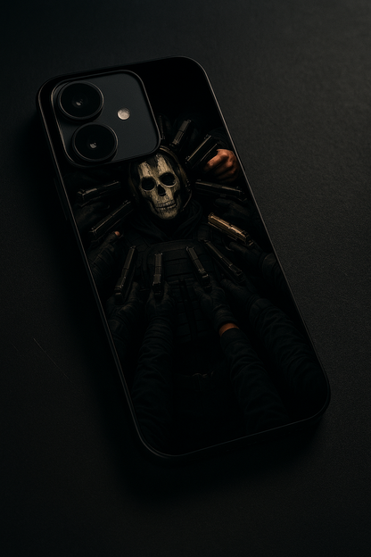Bullet Crown Premium Glass Back Cover For iPhone 11,12,13,14,15,16 Models