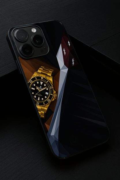 Golden Hour Premium Glass Back Cover For iPhone 11,12,13,14,15,16 Models