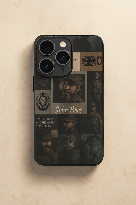 Captain’s Creed Premium Glass Back Cover For iPhone 11,12,13,14,15,16 Models