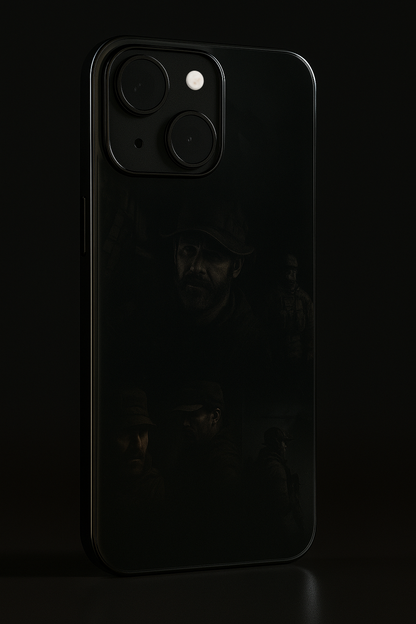 Captain’s Creed Glass Back Cover For iPhone 11,12,13,14,15,16 Models