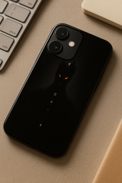 Oblivion Eyes Premium Glass Back Cover For iPhone 11,12,13,14,15,16 Models