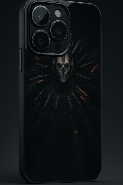 Bullet Crown Premium Glass Back Cover For iPhone 11,12,13,14,15,16 Models
