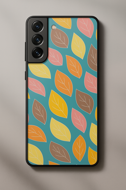 The Leafy Play Premium Glass Back Cover For Galaxy S22, S23, S24, S25 Models