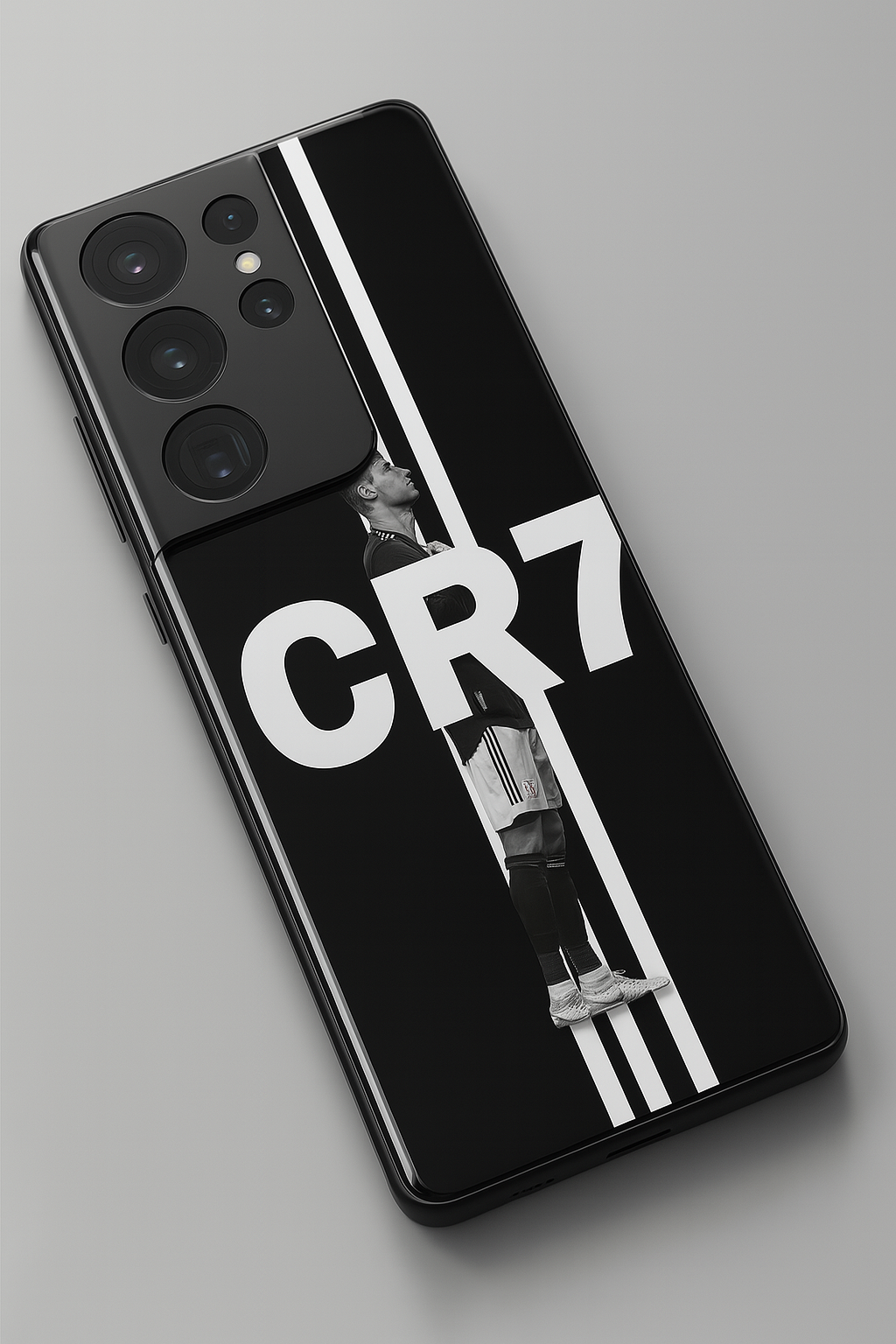 Legacy Stripe Premium Glass Back Cover For Galaxy S, A, M & F Series