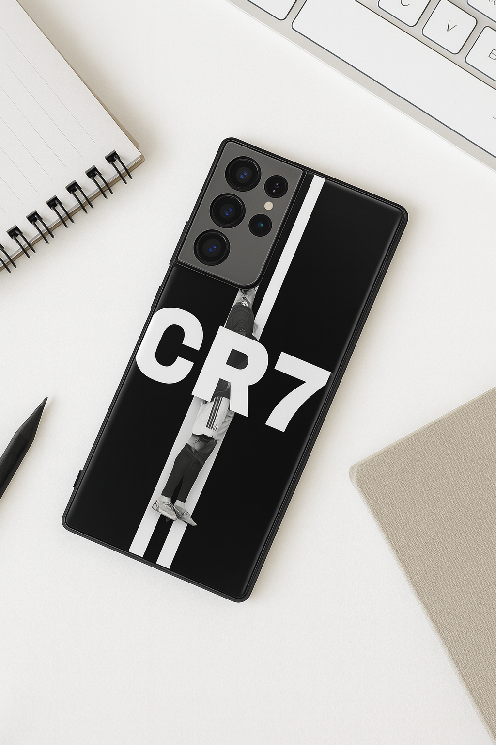 Legacy Stripe Premium Glass Back Cover For Galaxy S, A, M & F Series