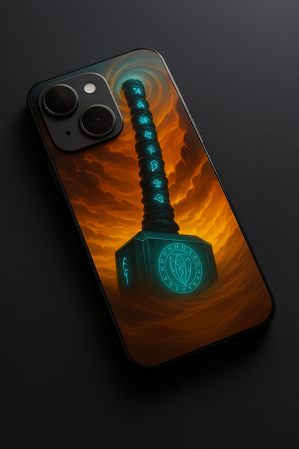 Mjolnir is it You ? Premium Glass Back Cover For iPhone 11,12,13,14,15,16 Models