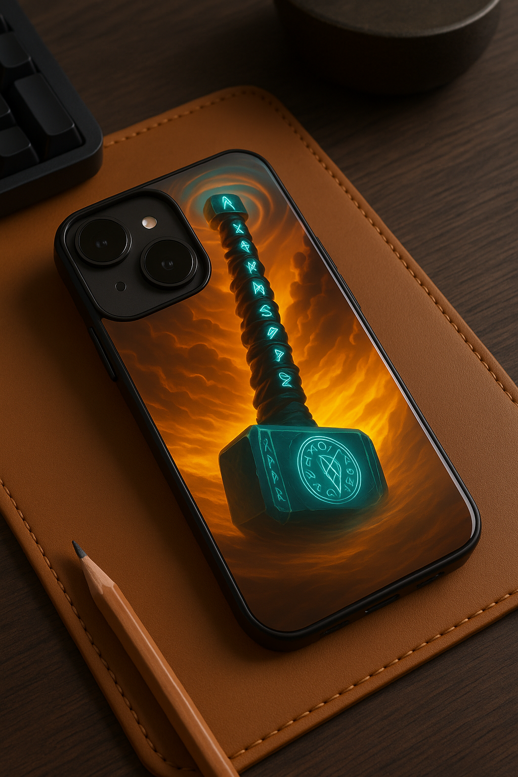 Mjolnir is it You ? Premium Glass Back Cover For iPhone 11,12,13,14,15,16 Models