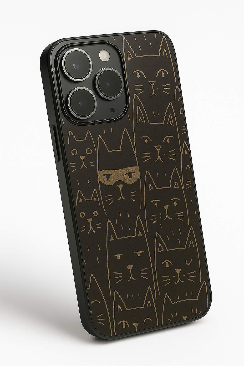Meow You Too Premium Glass Back Cover For iPhone 11,12,13,14,15,16 Models