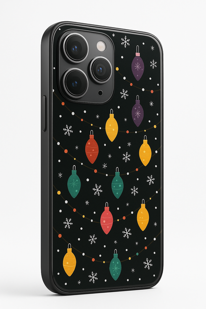 Cute Aesthetic Lights Premium Glass Back Cover For iPhone 11,12,13,14,15,16 Models