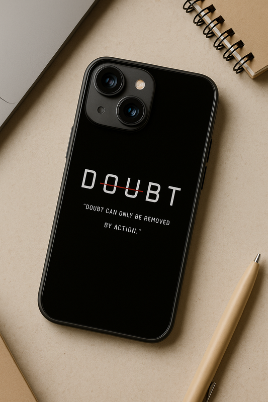 No Doubt Premium Glass Back Cover For iPhone 11,12,13,14,15,16 Models