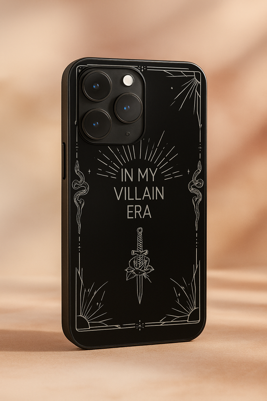Villain Energy Premium Glass Back Cover For iPhone 11,12,13,14,15,16,17 Models