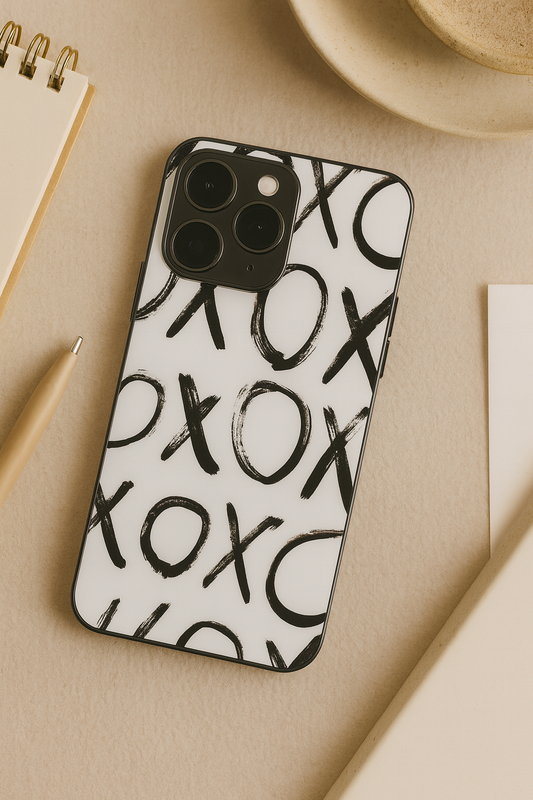 XO Craze Premium Glass Back Cover For iPhone 11,12,13,14,15,16,17 Models