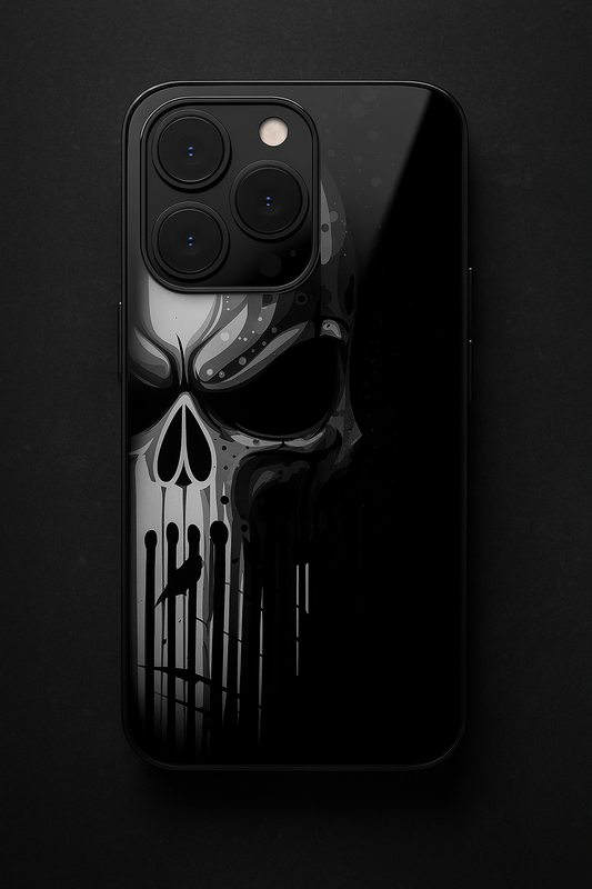 Deathmark Premium Glass Back Cover For iPhone 11,12,13,14,15,16 Models