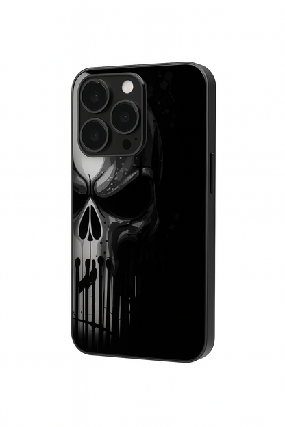 Deathmark Premium Glass Back Cover For iPhone 11,12,13,14,15,16 Models