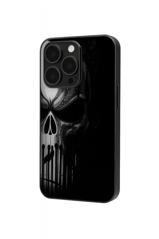 Deathmark Premium Glass Back Cover For iPhone 11,12,13,14,15,16 Models