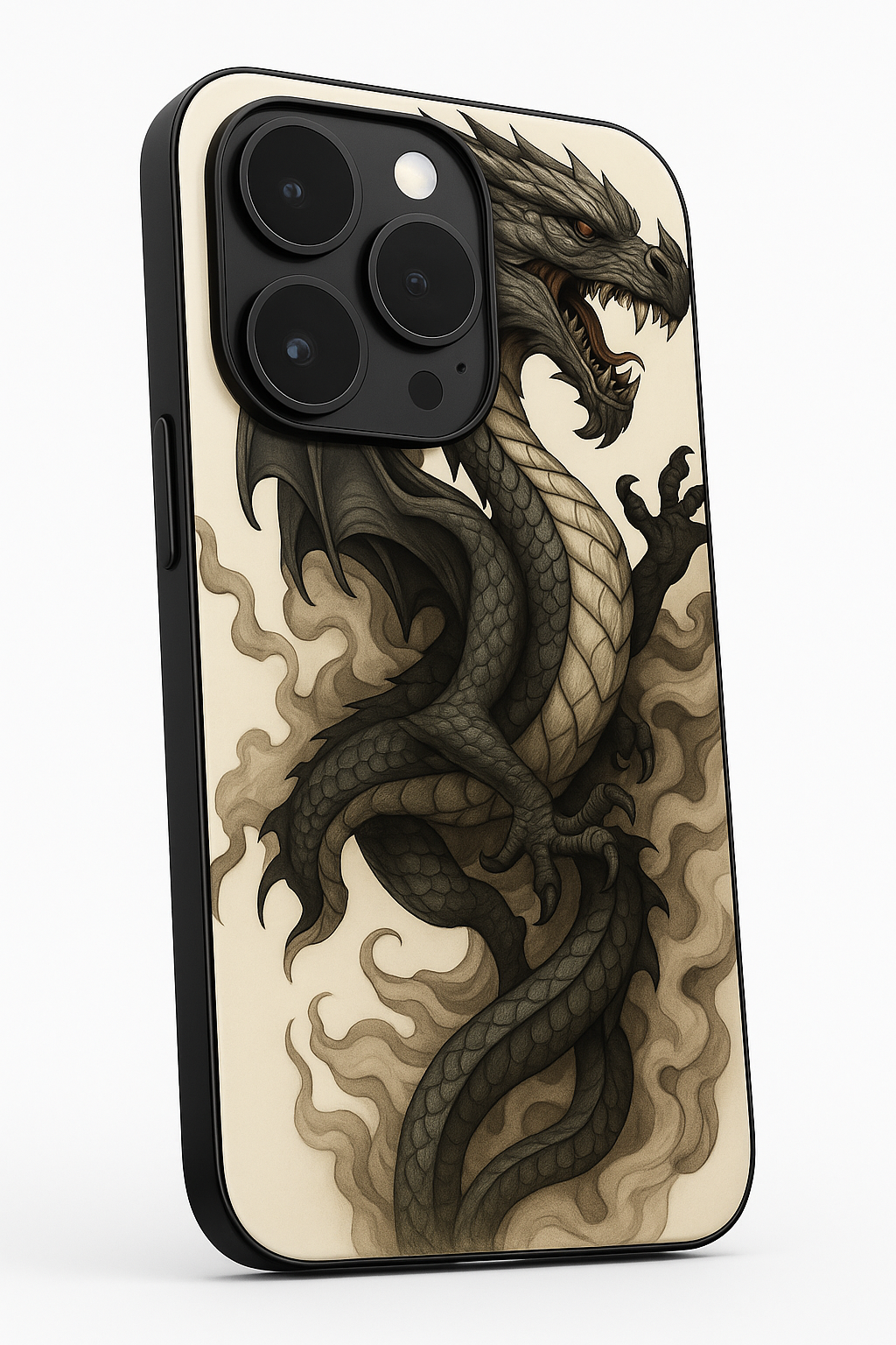 Dragon Premium Glass Back Cover For iPhone 11,12,13,14,15,16,17 Models