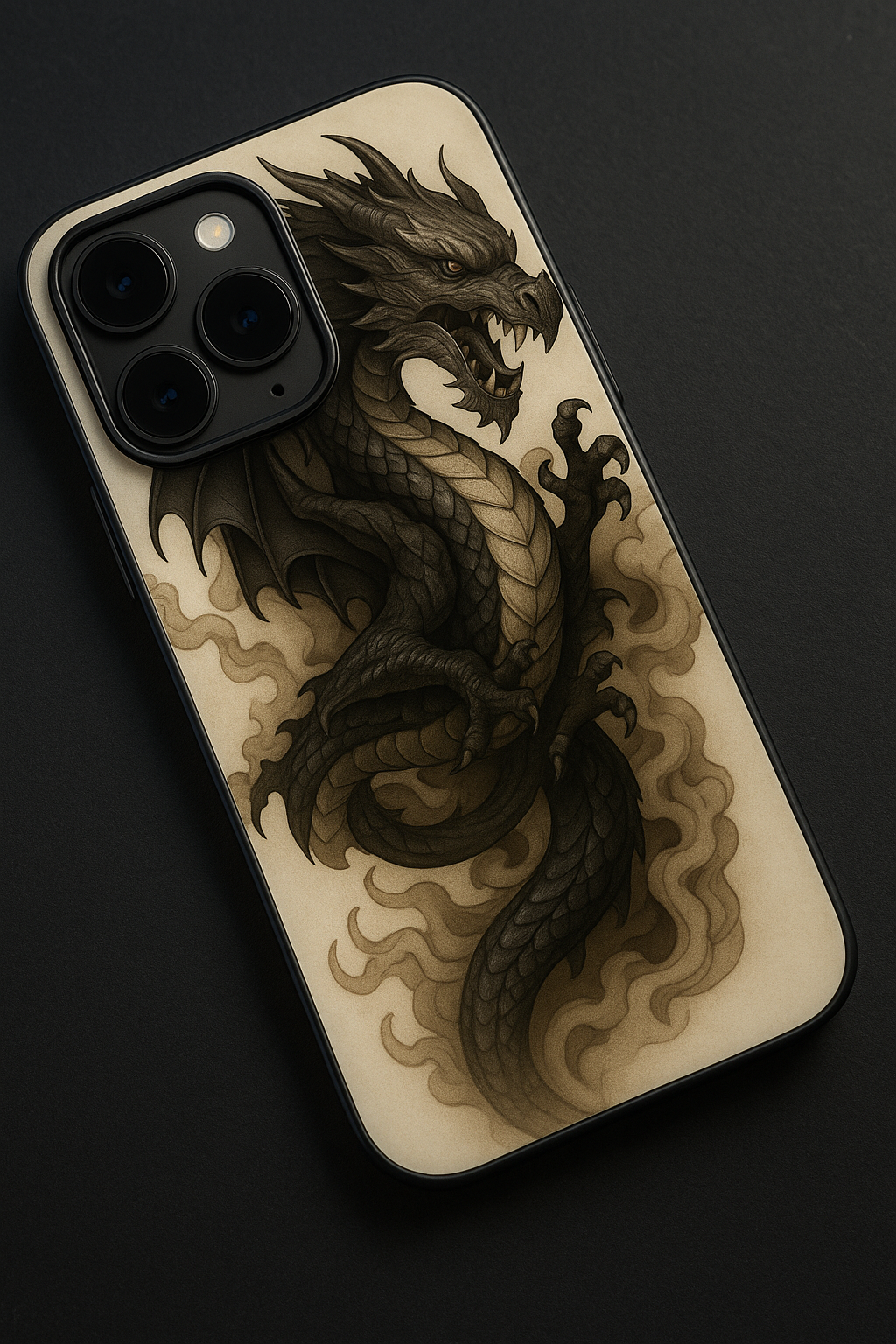 Dragon Premium Glass Back Cover For iPhone 11,12,13,14,15,16,17 Models