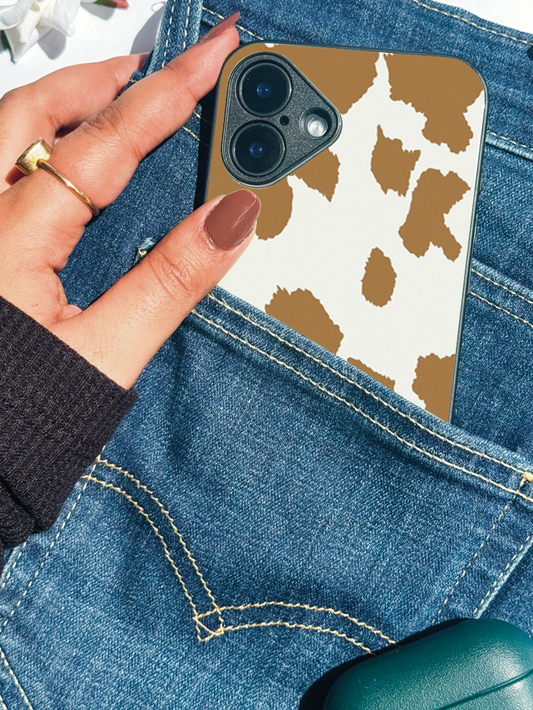 Café Spots Premium Glass Back Cover For iPhone 11,12,13,14,15,16 Models