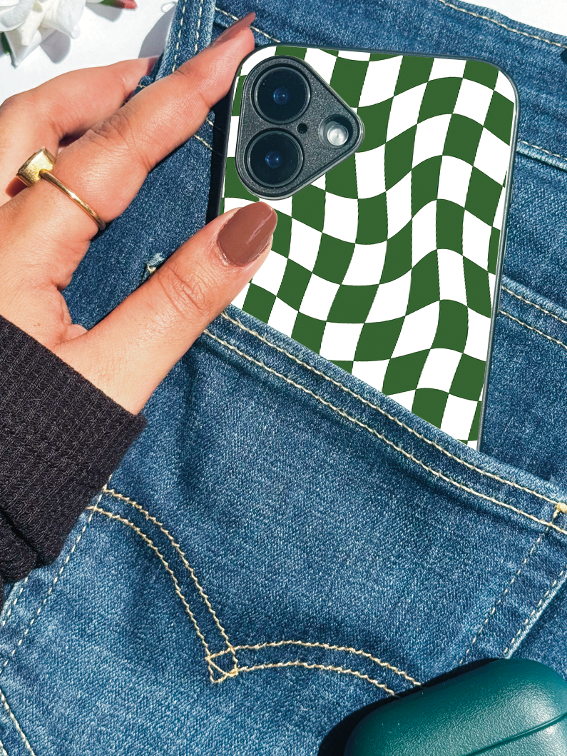 Optic Flow Premium Glass Back Cover For iPhone 11,12,13,14,15,16 Models