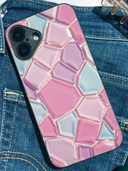 Opaline Glow Premium Glass Back Cover For iPhone 11,12,13,14,15,16 Models