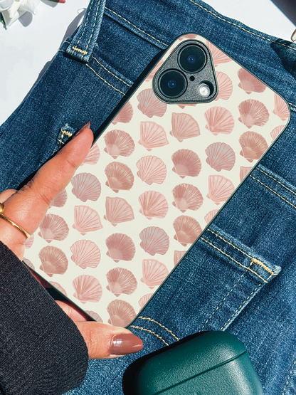 Ocean Whisper Premium Glass Back Cover For iPhone 11,12,13,14,15,16,17 Models