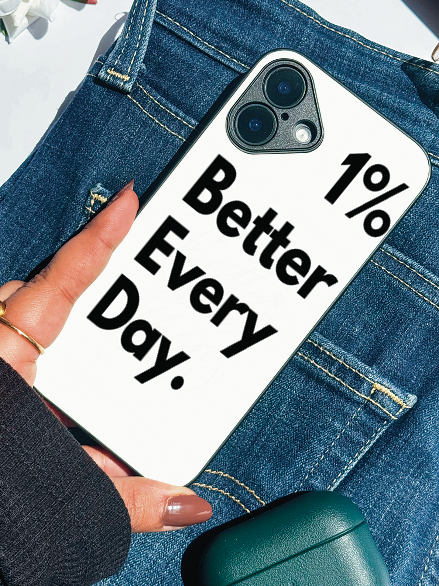 Better Every Day Premium Glass Back Cover For iPhone 11,12,13,14,15,16 Models