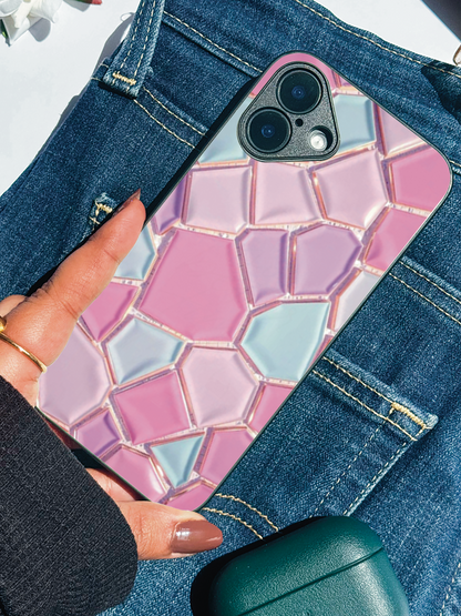 Opaline Glow Premium Glass Back Cover For iPhone 11,12,13,14,15,16 Models