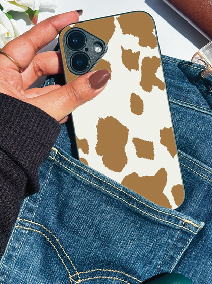 Café Spots Premium Glass Back Cover For iPhone 11,12,13,14,15,16 Models