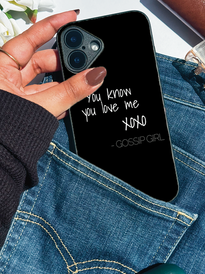 Scandal Script Premium Glass Back Cover For iPhone 11,12,13,14,15,16 Models