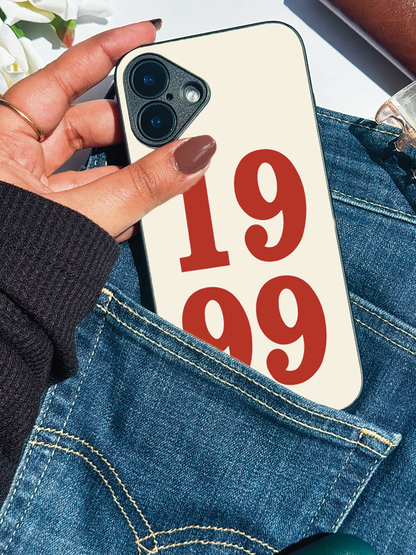 Back to ’99 Premium Glass Back Cover For iPhone 11,12,13,14,15,16 Models